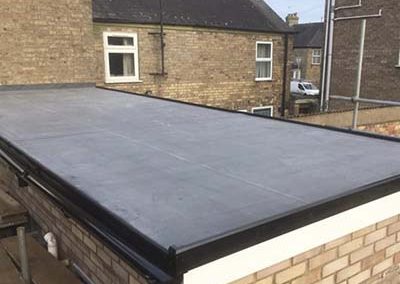 EPDM flat roofing membrane fitted in Dublin by Affordable Roofers.