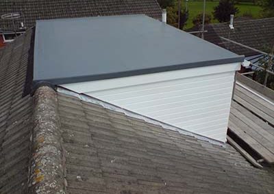 New insulated flat roof build-up in Dublin by Affordable Roofers.