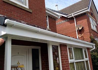 Seamless guttering fitted by Affordable Roofers in Dublin.