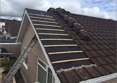 Patching and membrane repair for flat roof in Dublin by Affordable Roofers.