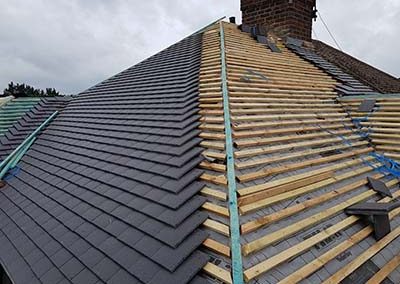 Roof replacement for Dublin commercial property by Affordable Roofers.